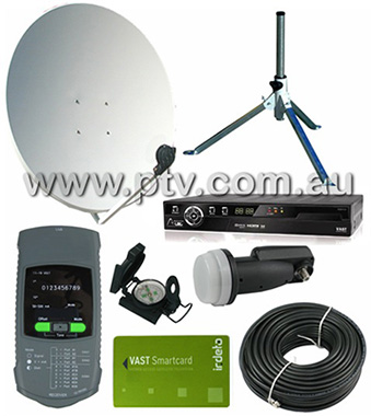 VAST Satellite TV Premium Traveller Kit 1080A